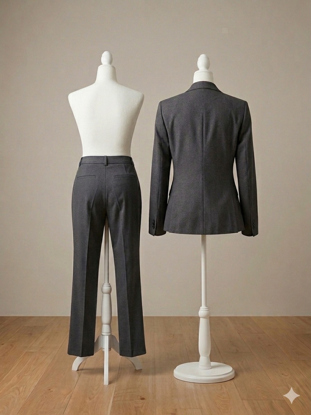 Express Charcoal Gray 2-Piece Pant Suit | Size 10 | Blazer NWT + Pants NWOT - Picture 4 of 15